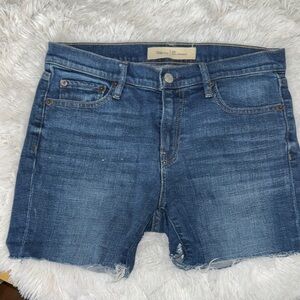 Blue Denim Cutoff Shorts